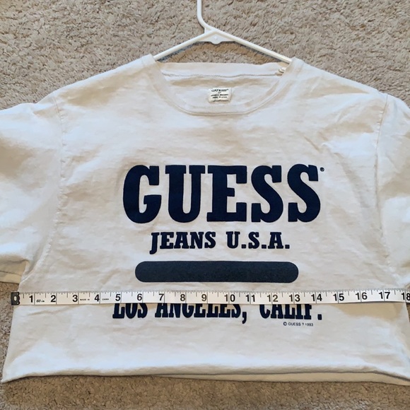 1993 Vintage Guess Cropped Tee - Picture 5 of 5